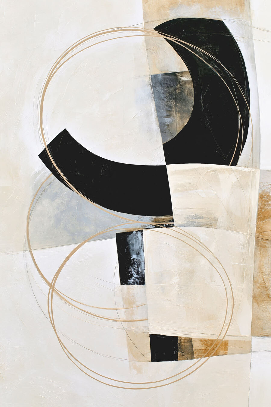 Arco nero, cerchio d’oro — design completo