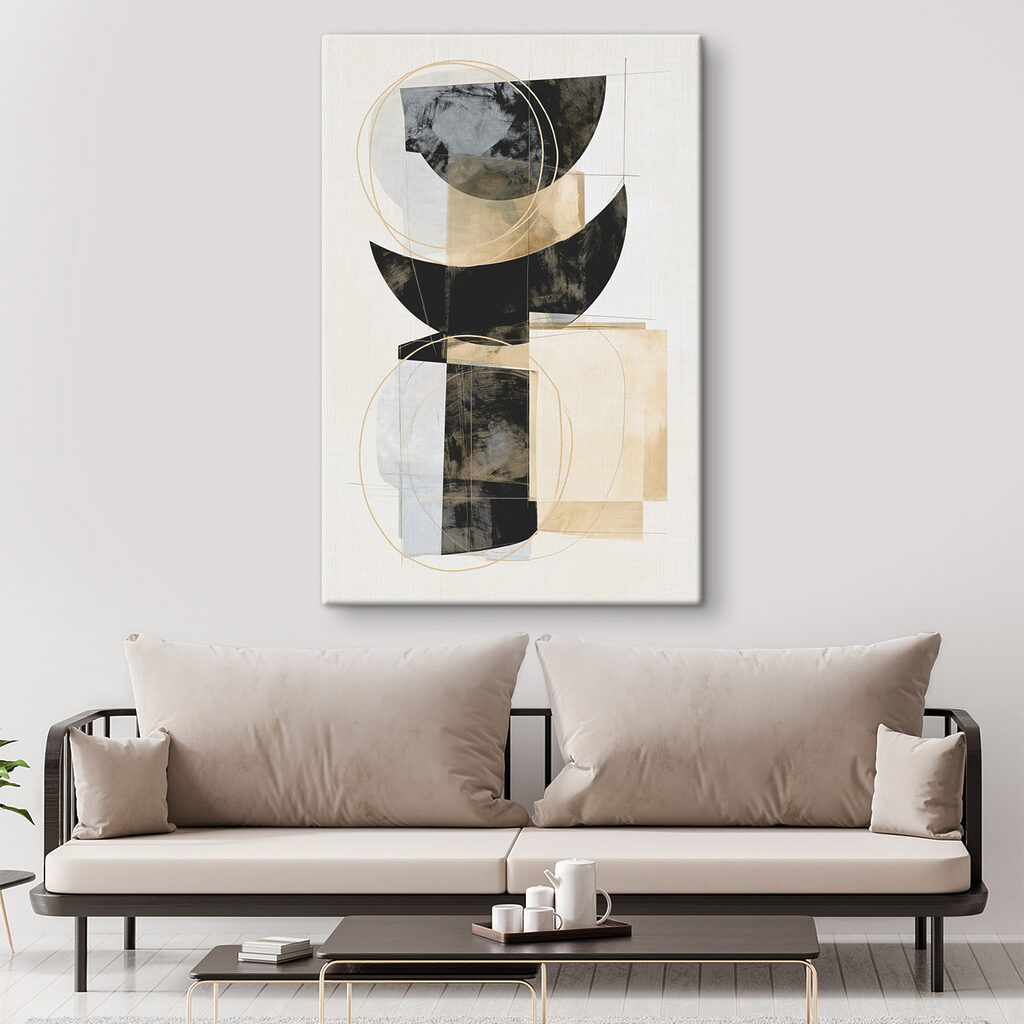 Semicerchi con linee dorate — ambiente 2