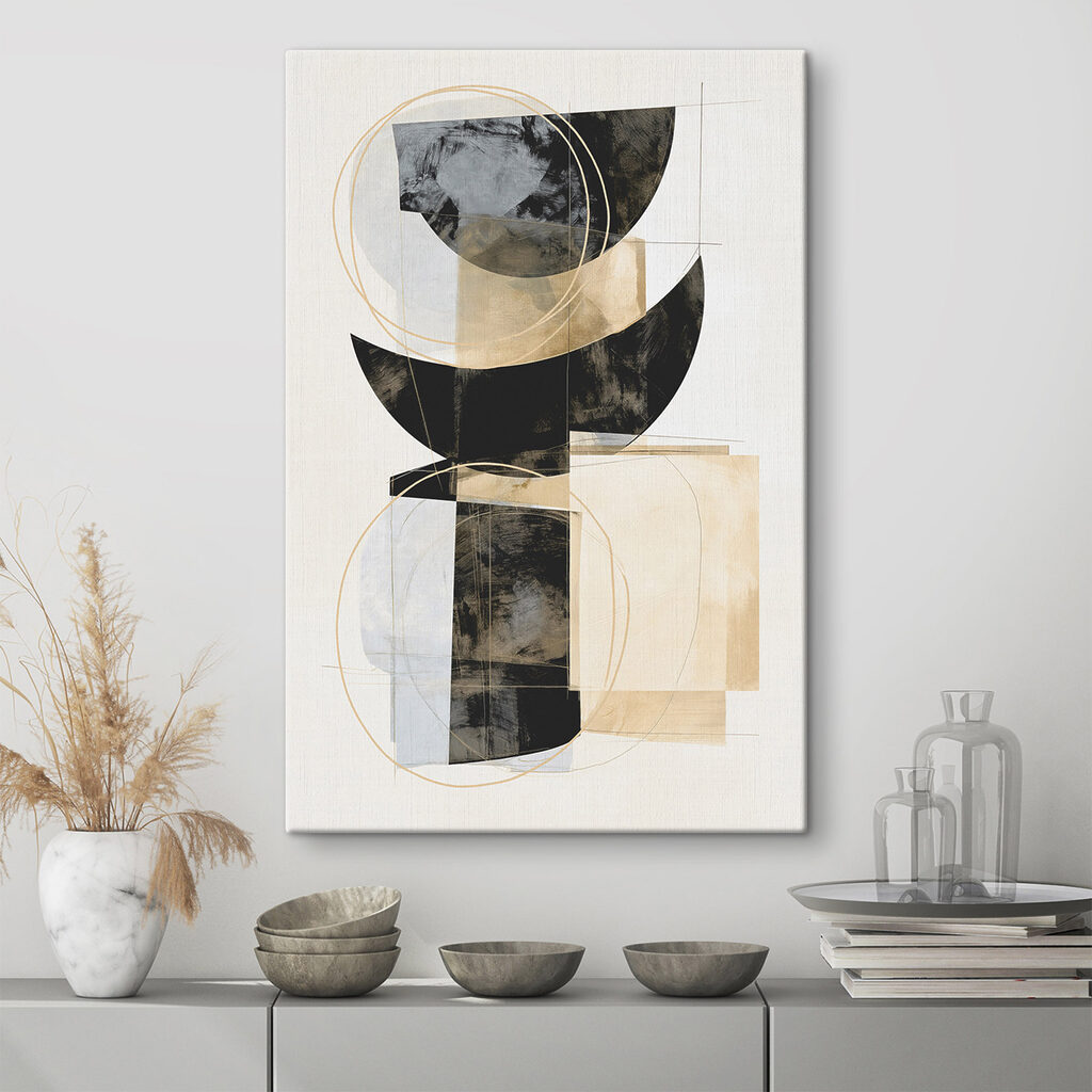 Semicerchi con linee dorate — ambiente 3