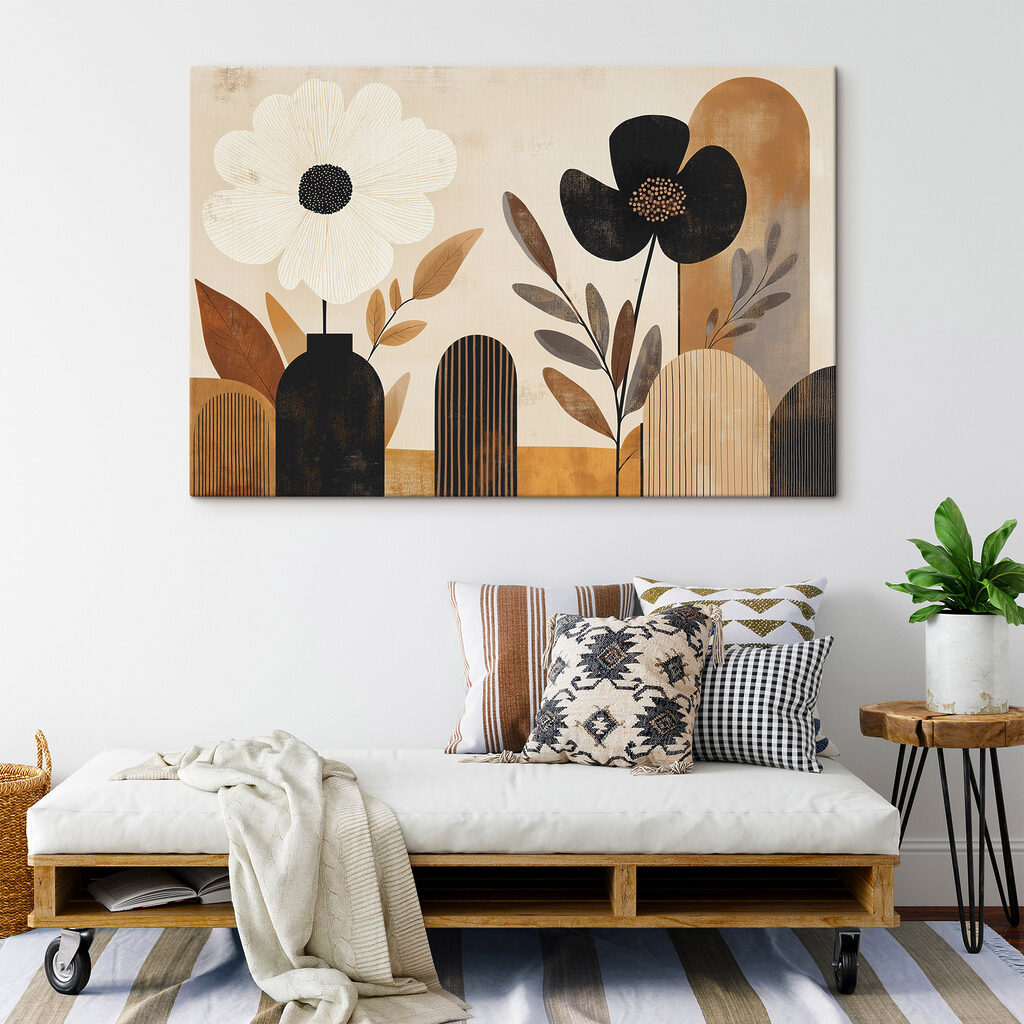 Fiori bianchi e neri — ambiente 2