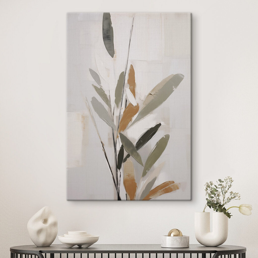 Foglie ruvide su crema — ambiente 2