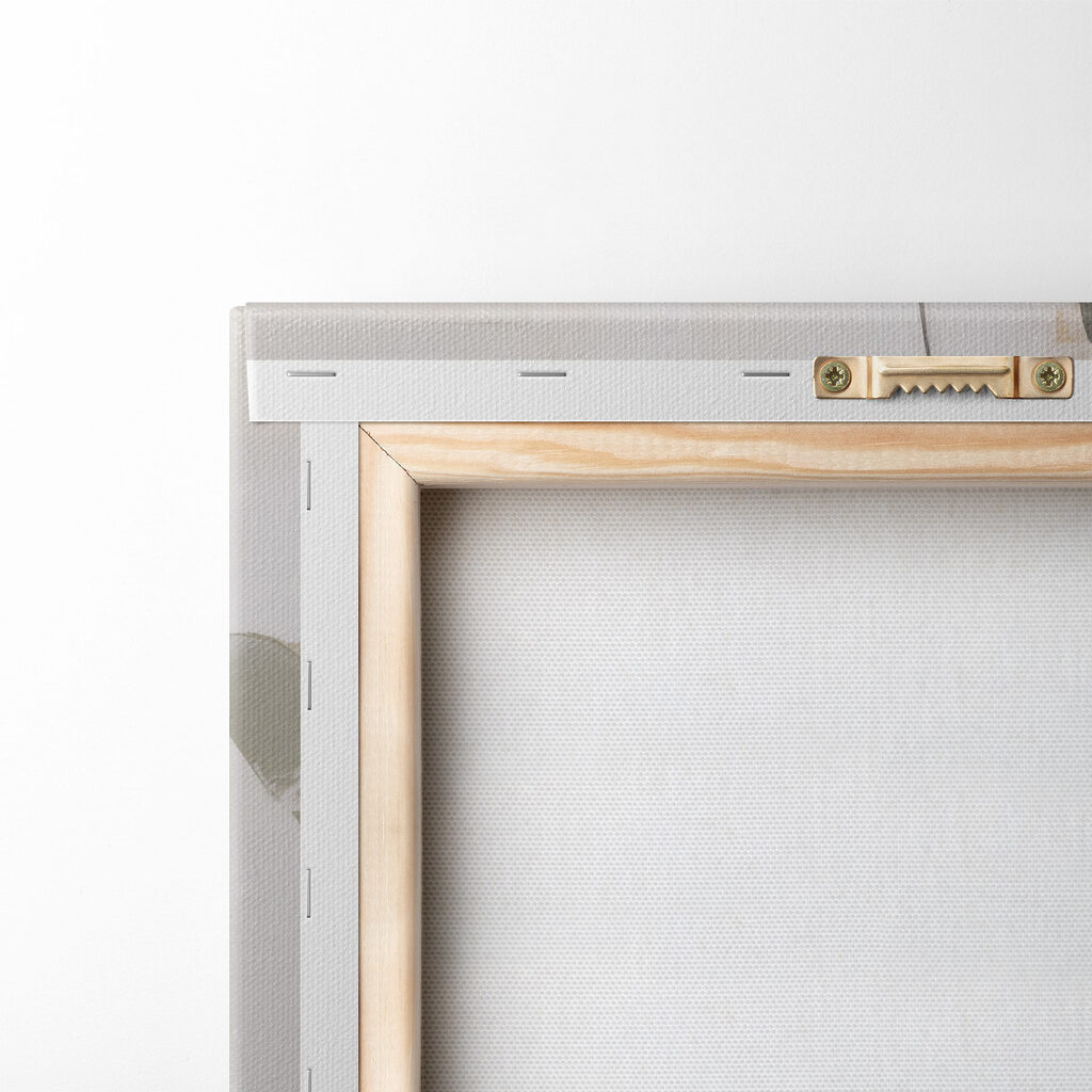 Foglie ruvide su crema — retro