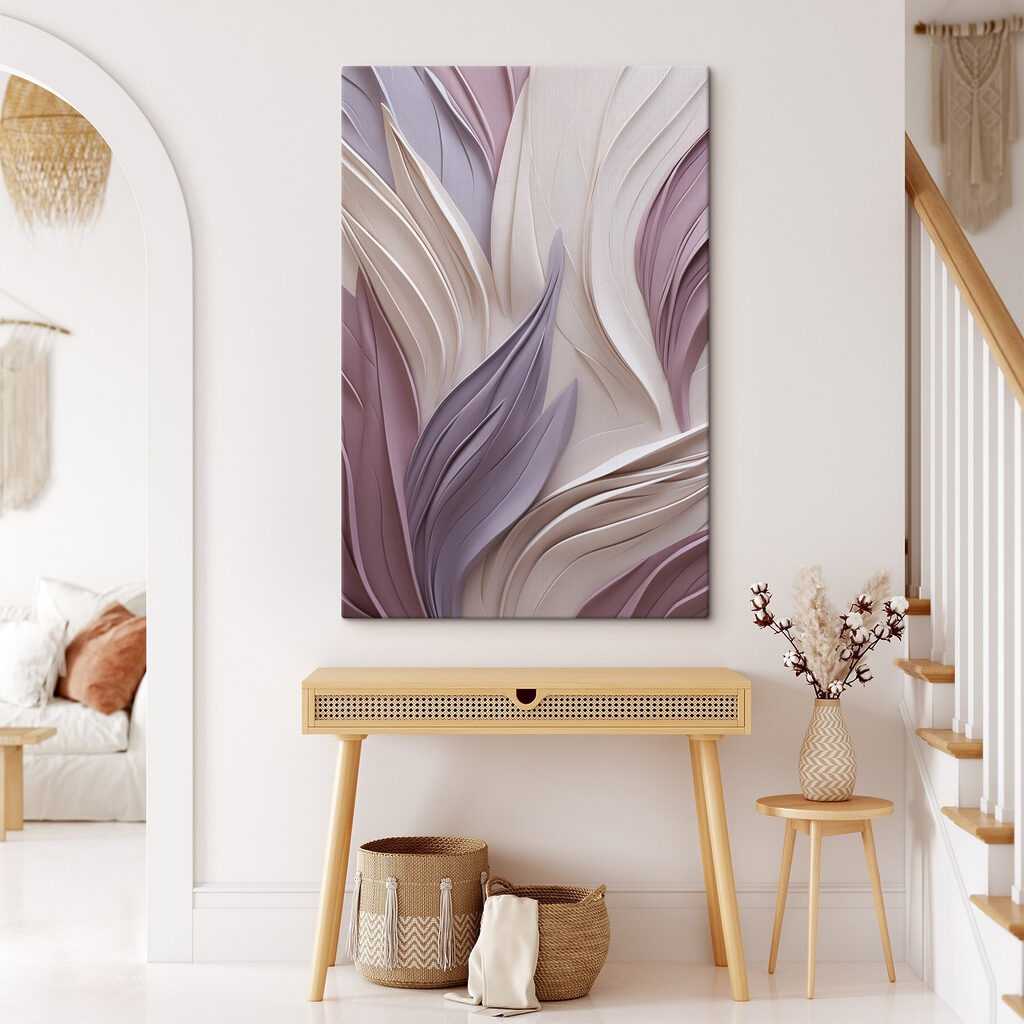 Foglie lilla ondulate — ambiente 2