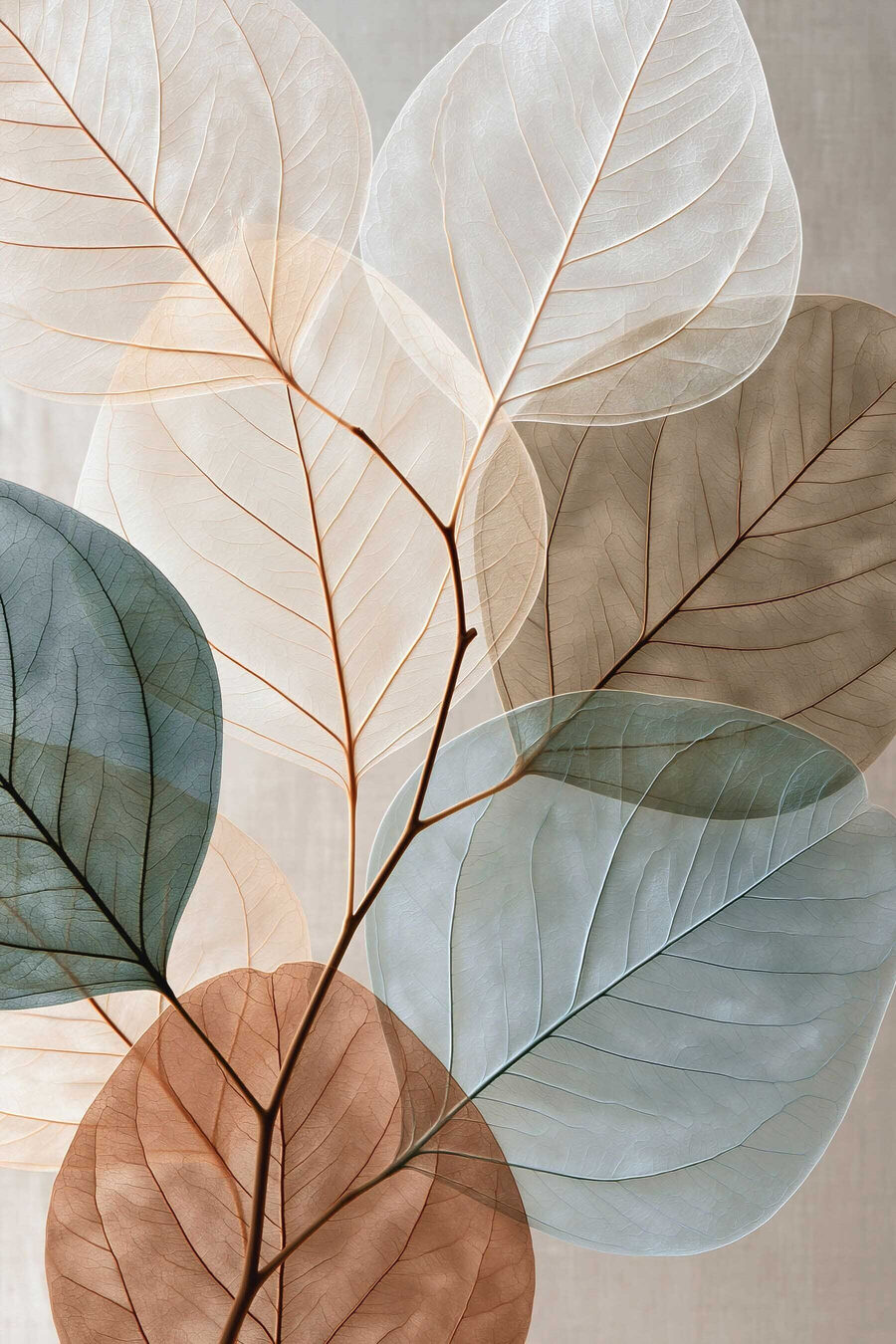 Scheletri di foglie — design completo