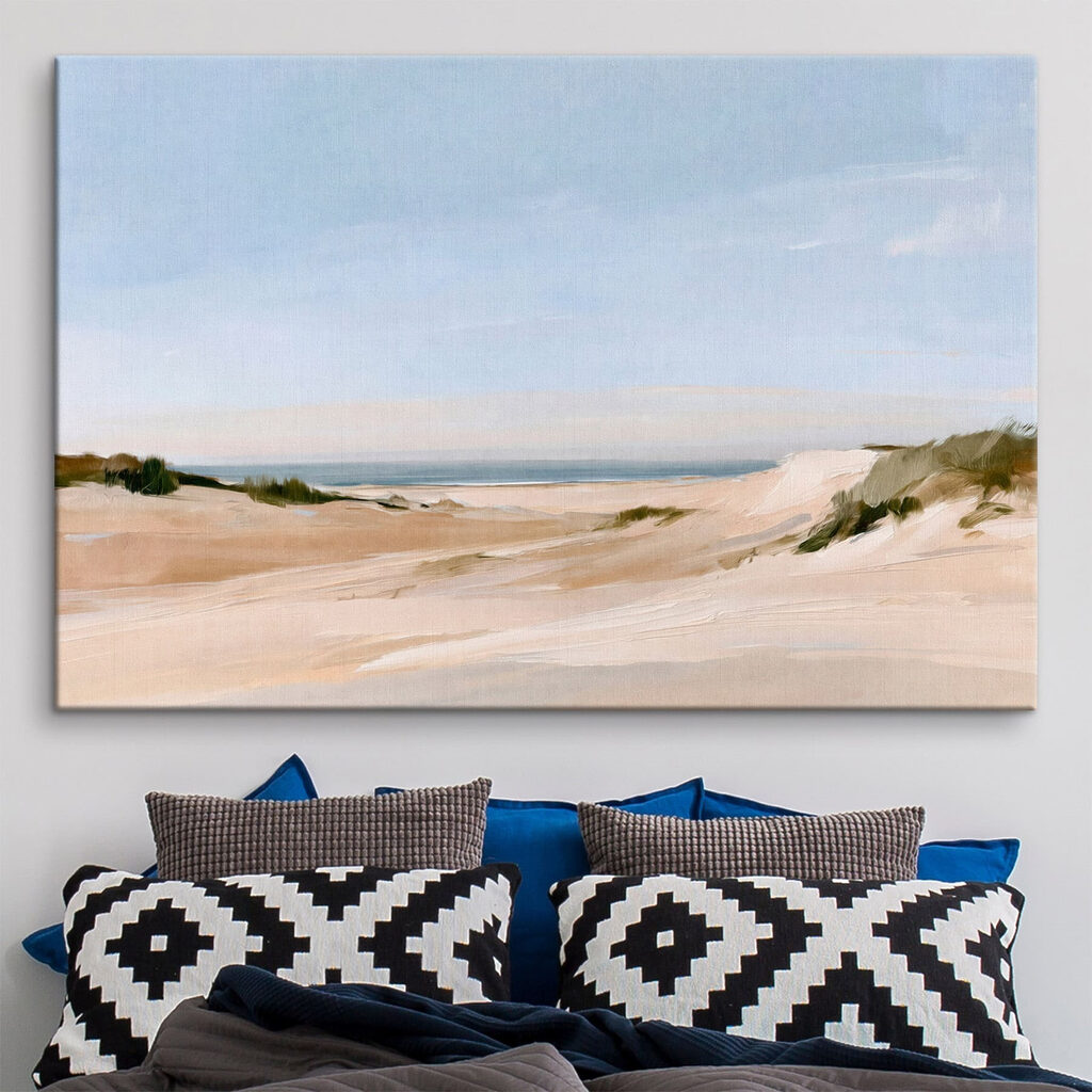 Dune e mare d’estate in un ambiente