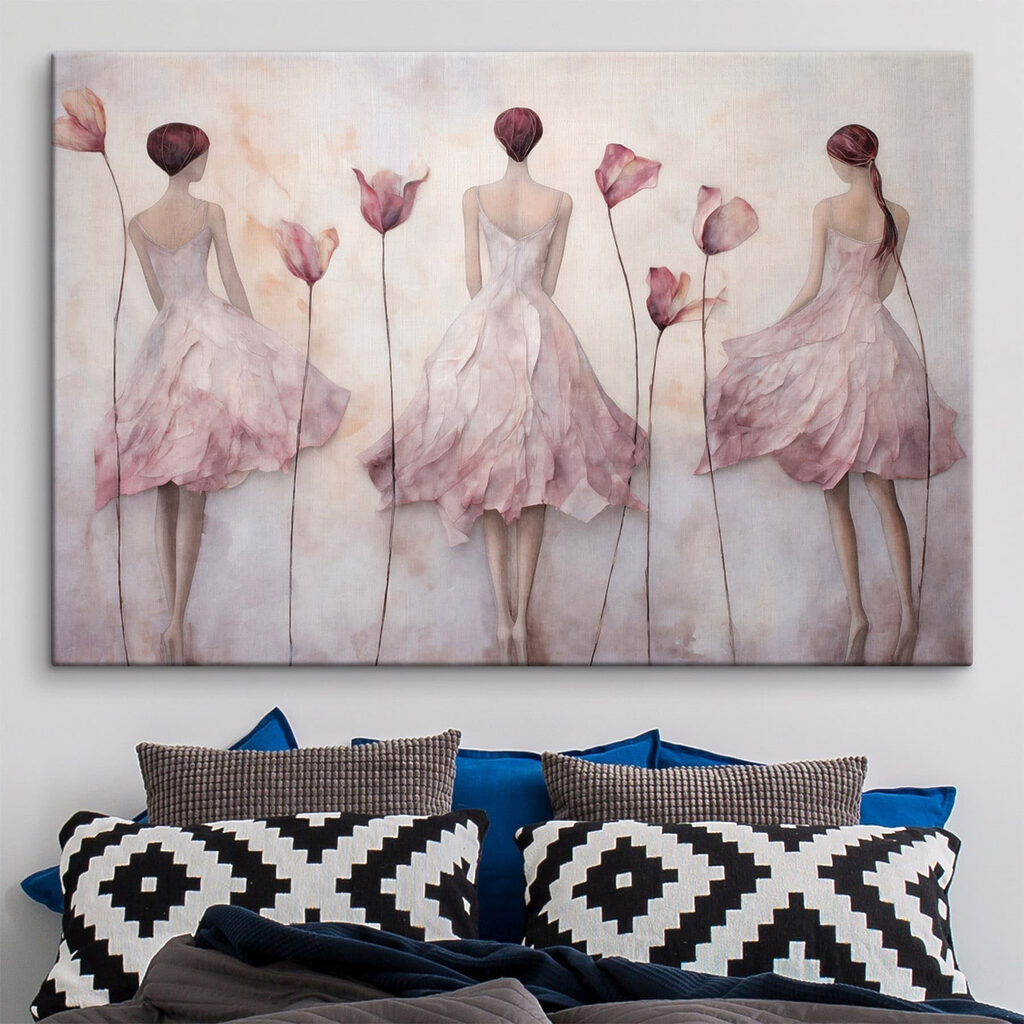 Tre donne tra tulipani — ambiente 2