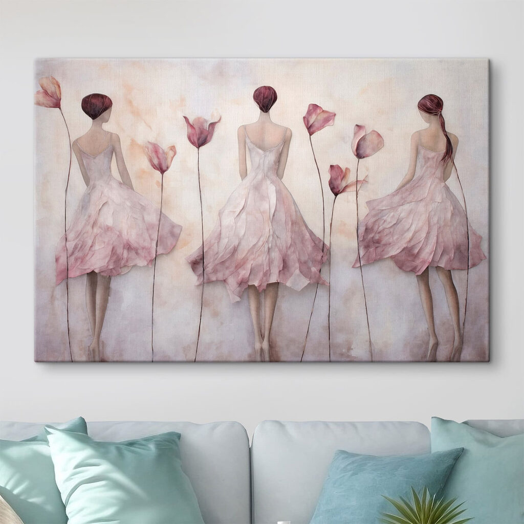 Tre donne tra tulipani — ambiente 3