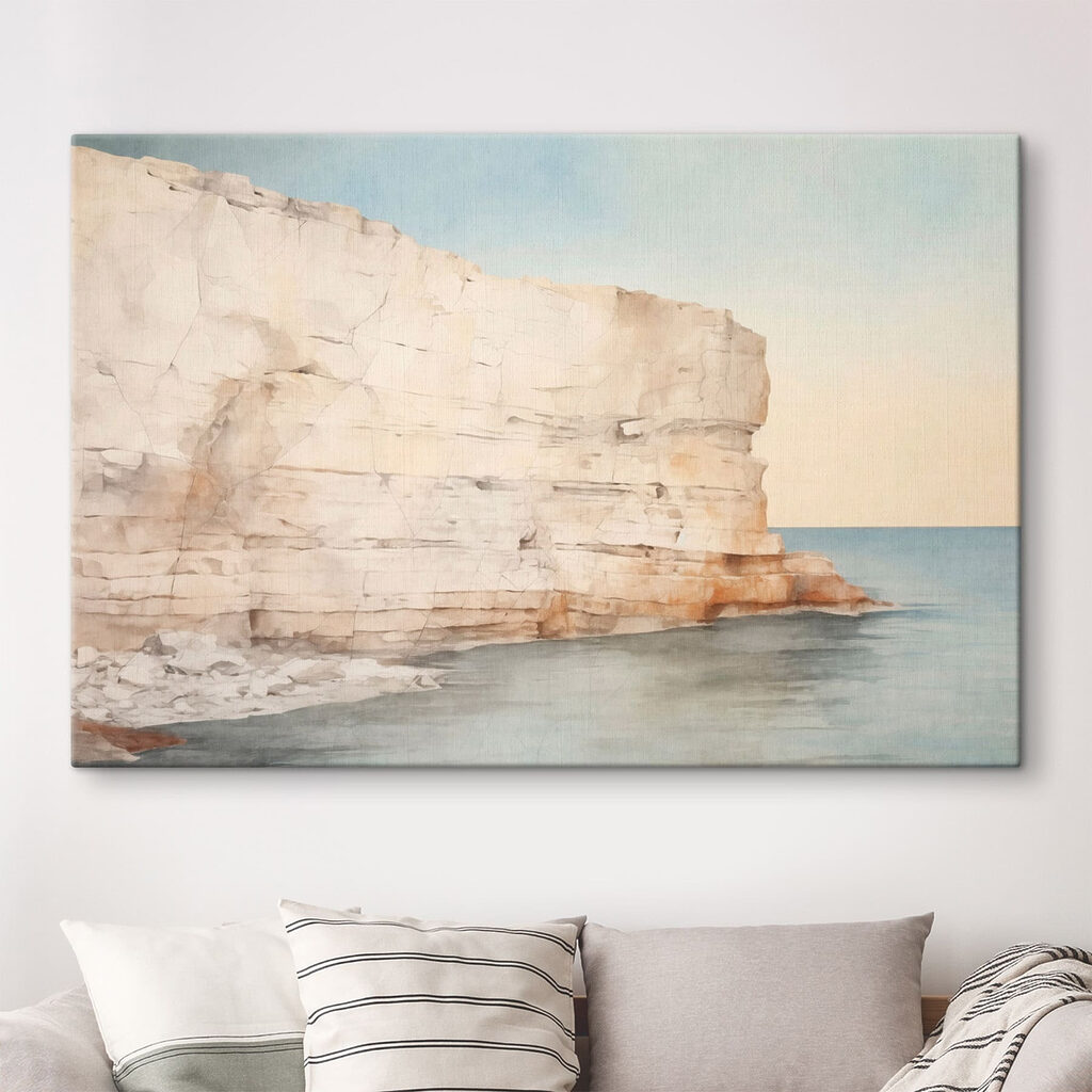 Scogliera chiara sul mare — ambiente 2