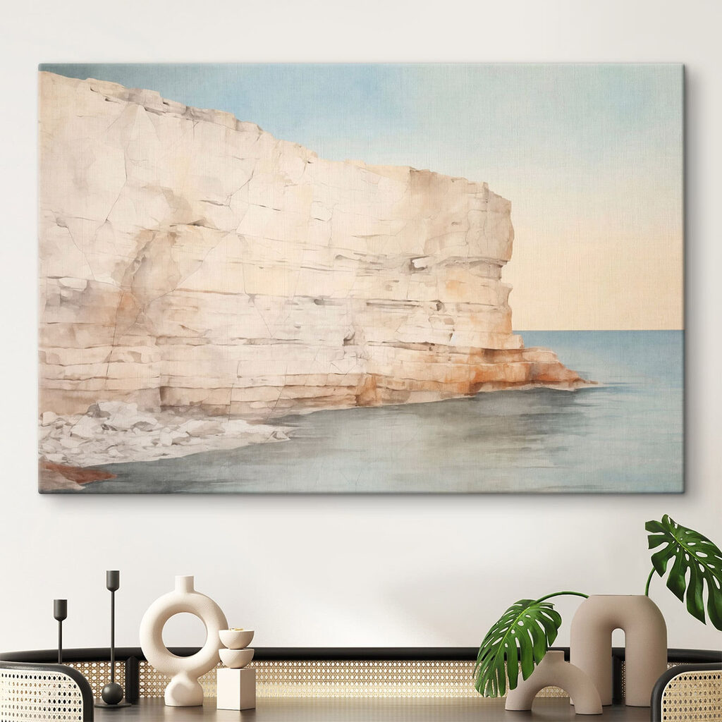 Scogliera chiara sul mare — ambiente 3