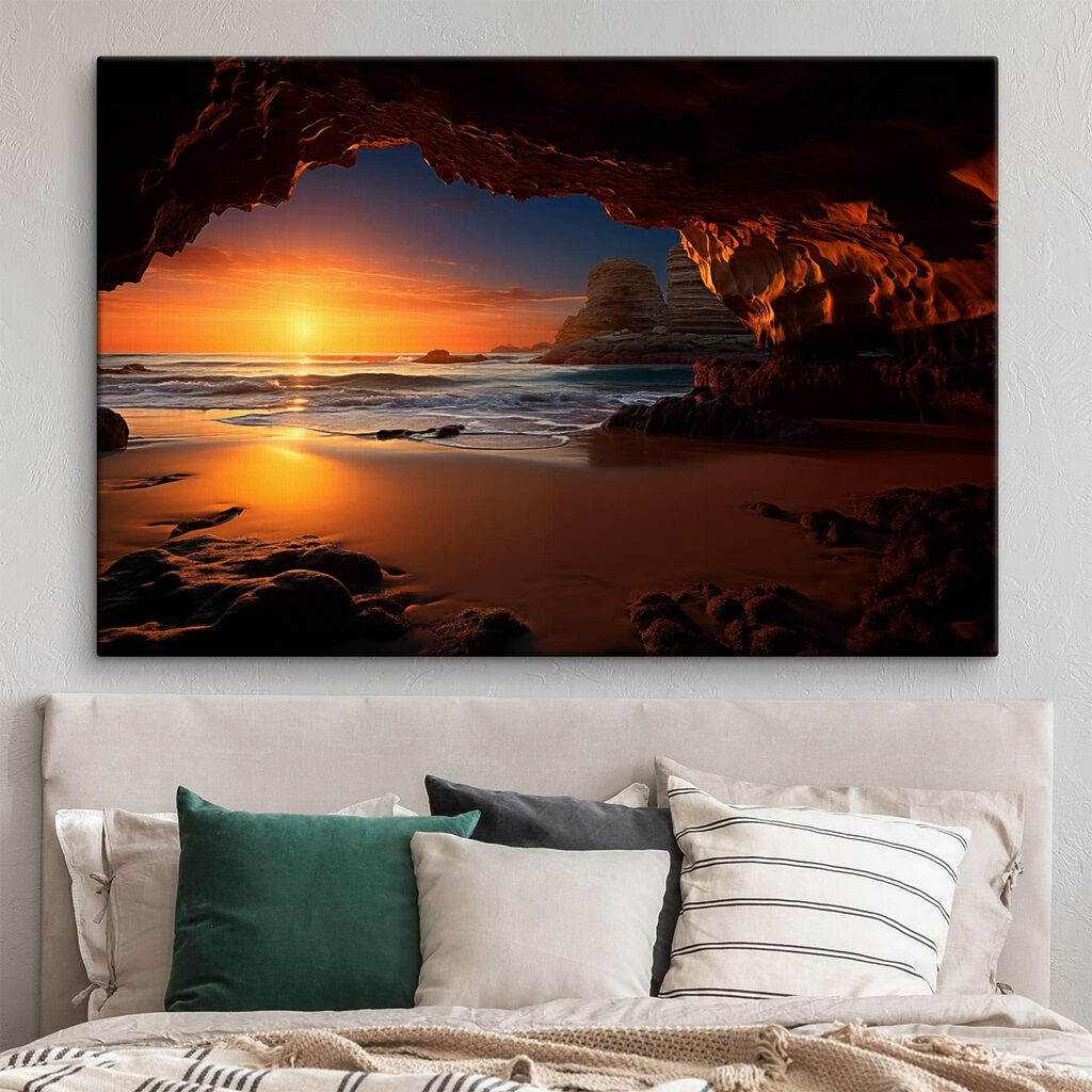 Tramonto dalla grotta — ambiente 1