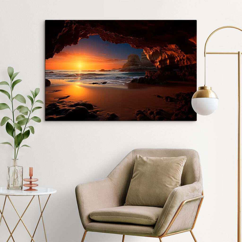 Tramonto dalla grotta — ambiente 3