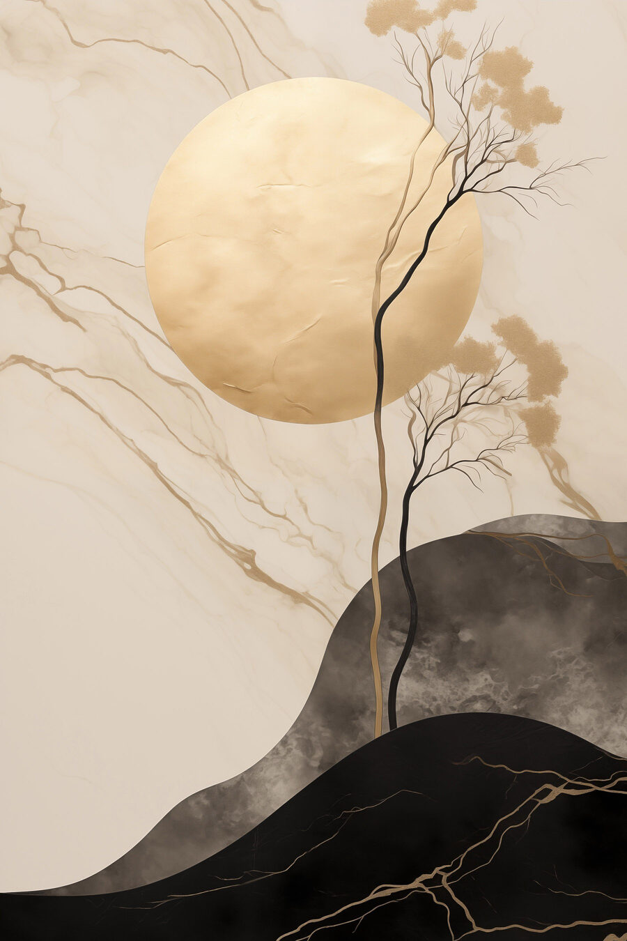 Rami sotto la luna — design completo