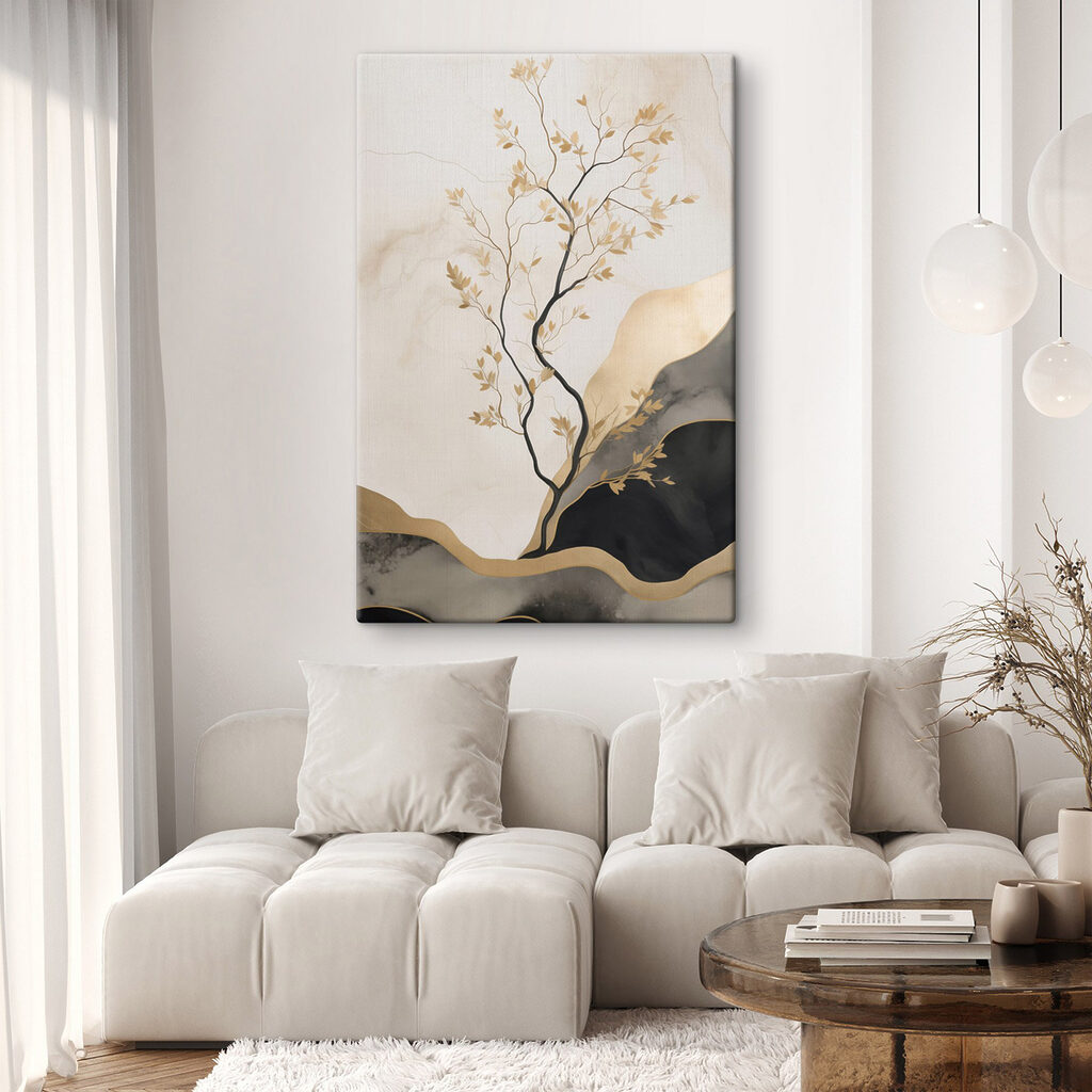 Albero tra colline nere — ambiente 2