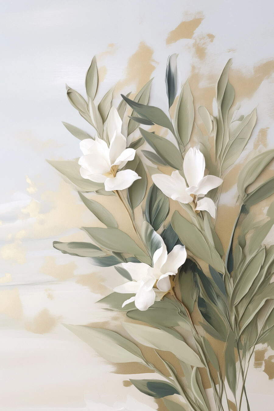 Rami in fiore — design completo