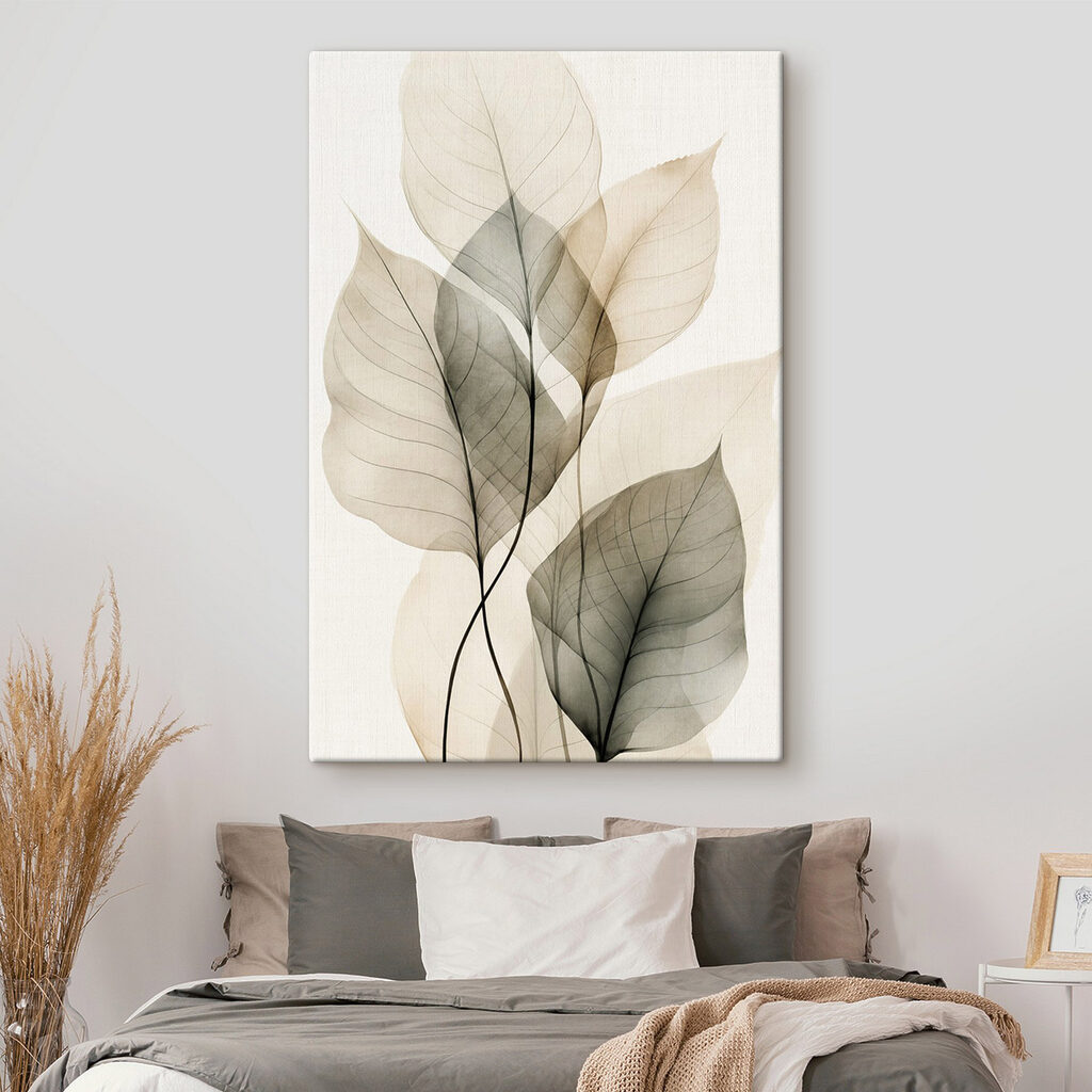 Foglie trasparenti con nervature — ambiente 1