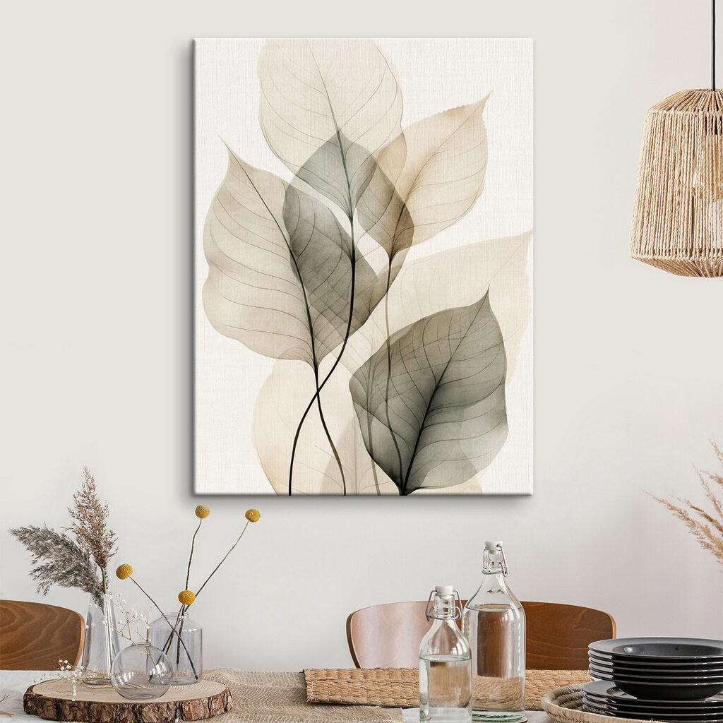 Foglie trasparenti con nervature — ambiente 2