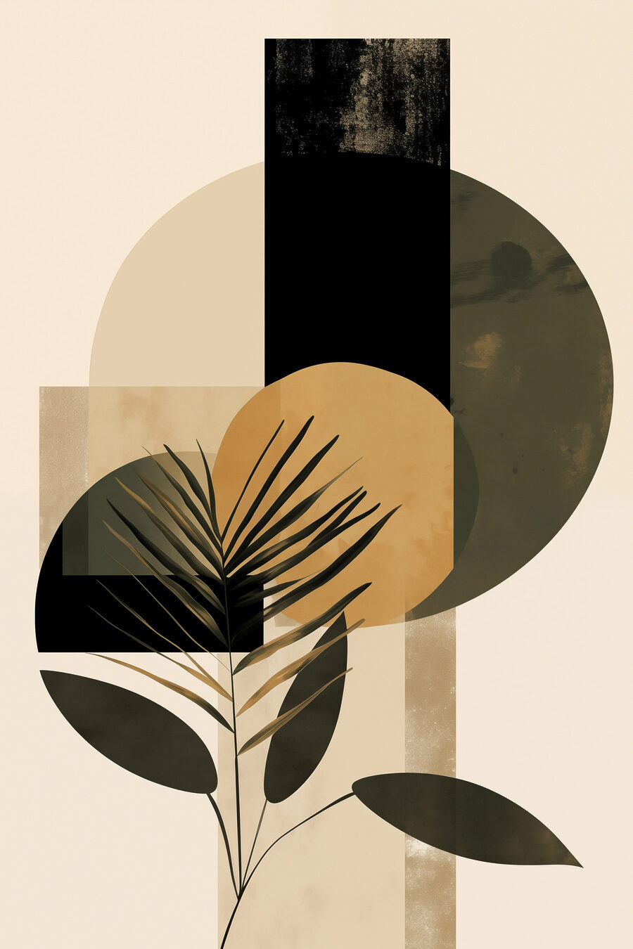 Palma tra cerchi scuri — design completo