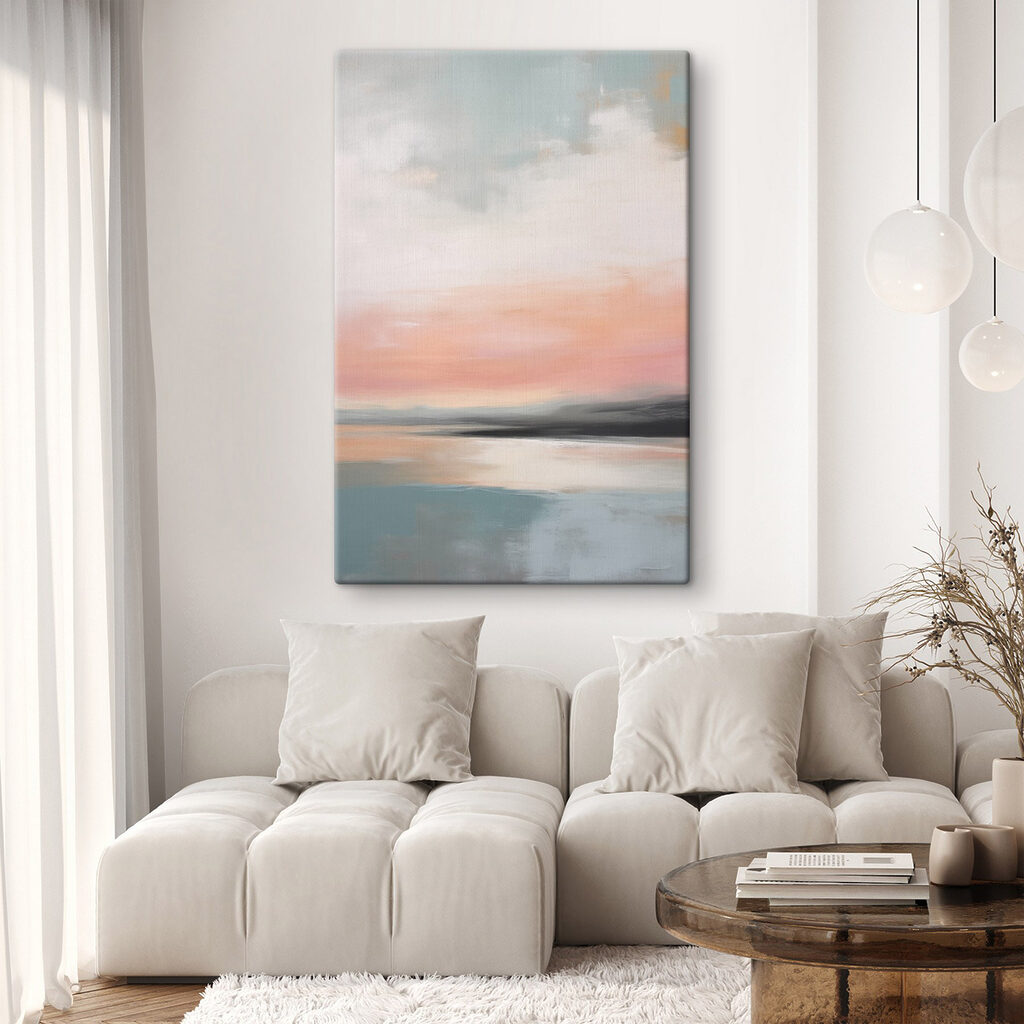 Bagliore rosa sull’acqua — ambiente 2