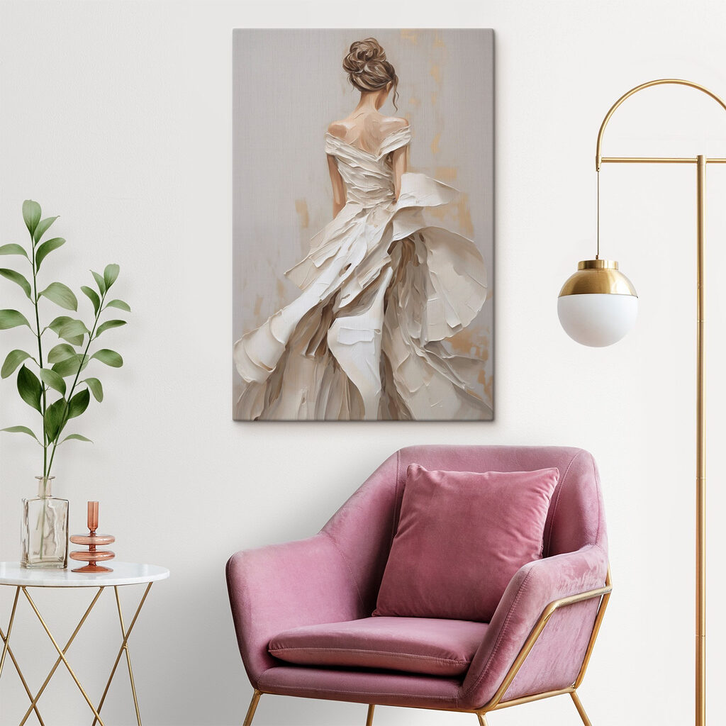Schiena in bianco plissé — ambiente 2