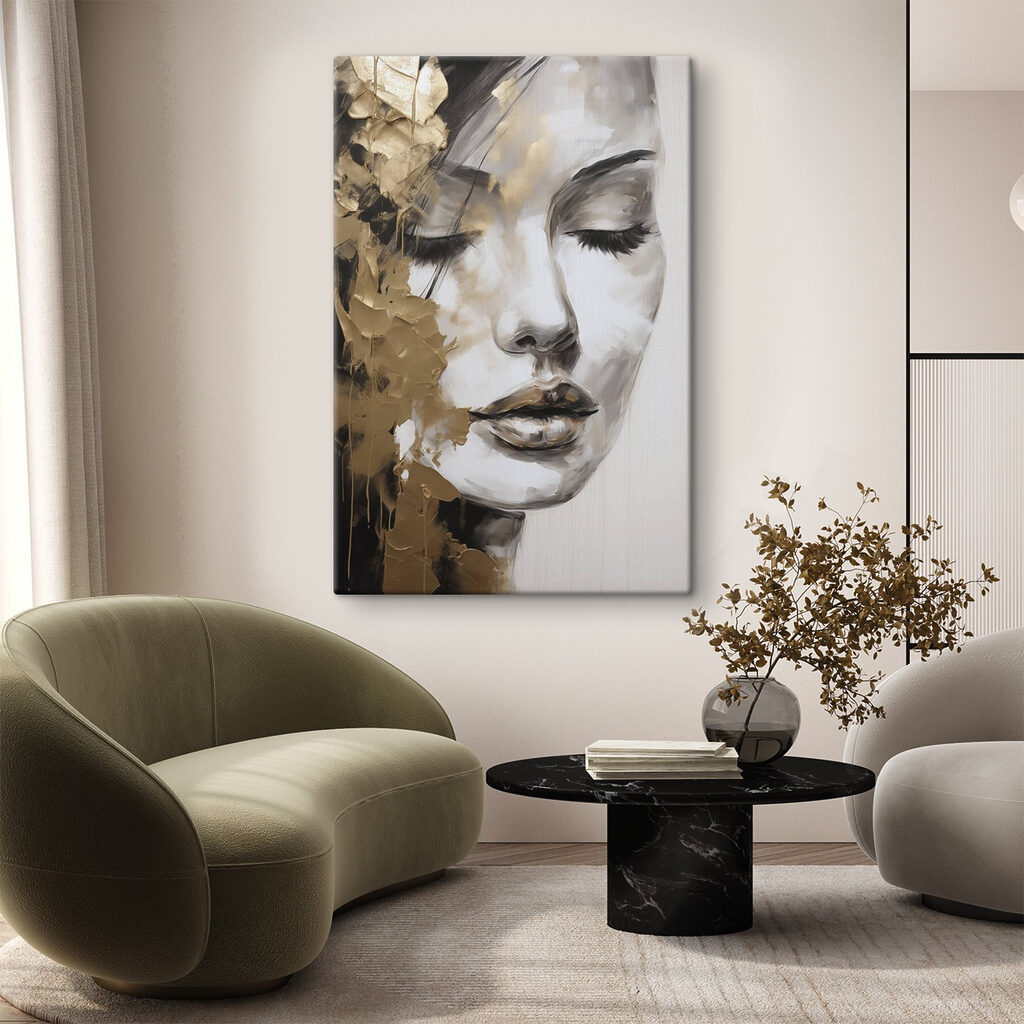 Occhi chiusi tra oro — ambiente 1
