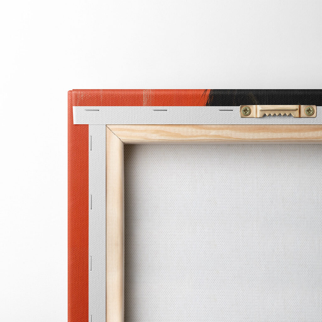 Lettrice su arancio — retro
