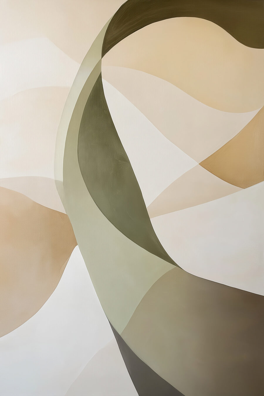 Fasce curve verde oliva — design completo