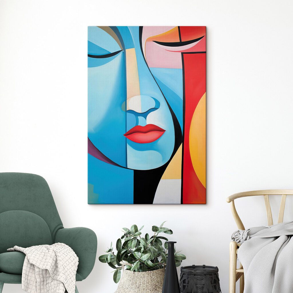 Volto blu, labbra rosse — ambiente 1