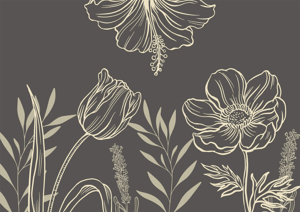 Fiori in contorno — design completo