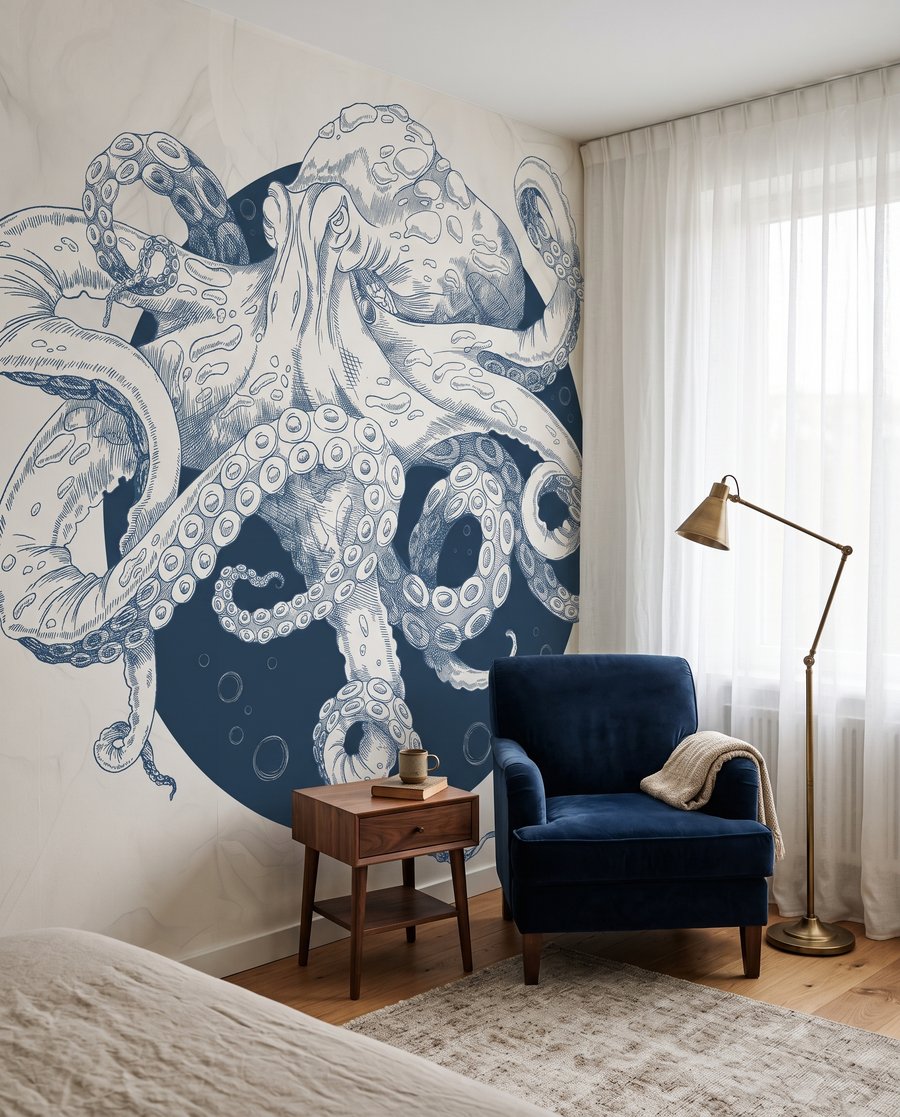 Polpo con tentacoli — ambiente 3