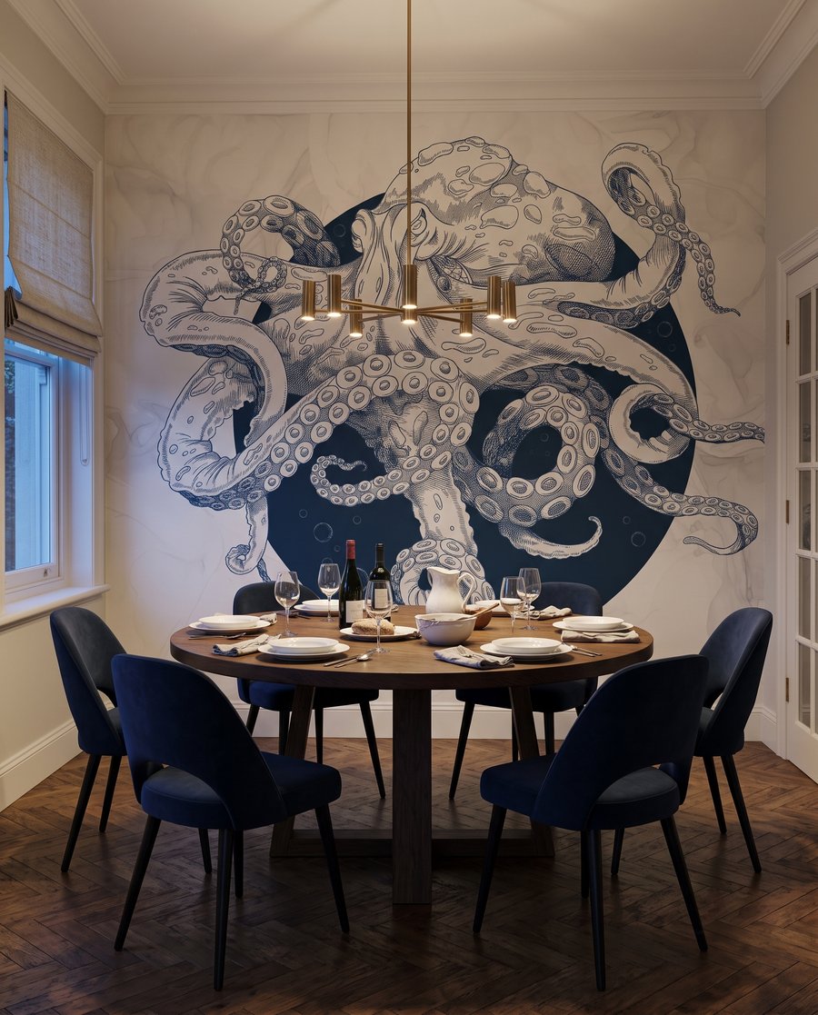 Polpo con tentacoli — ambiente 8
