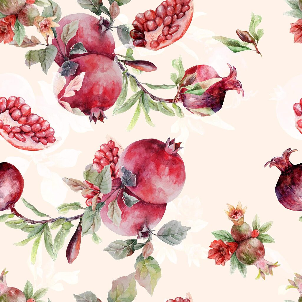 Melagrane tra fiori — design completo