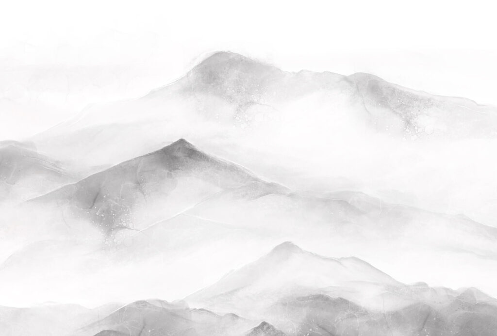 Cime pallide tra nuvole — design completo