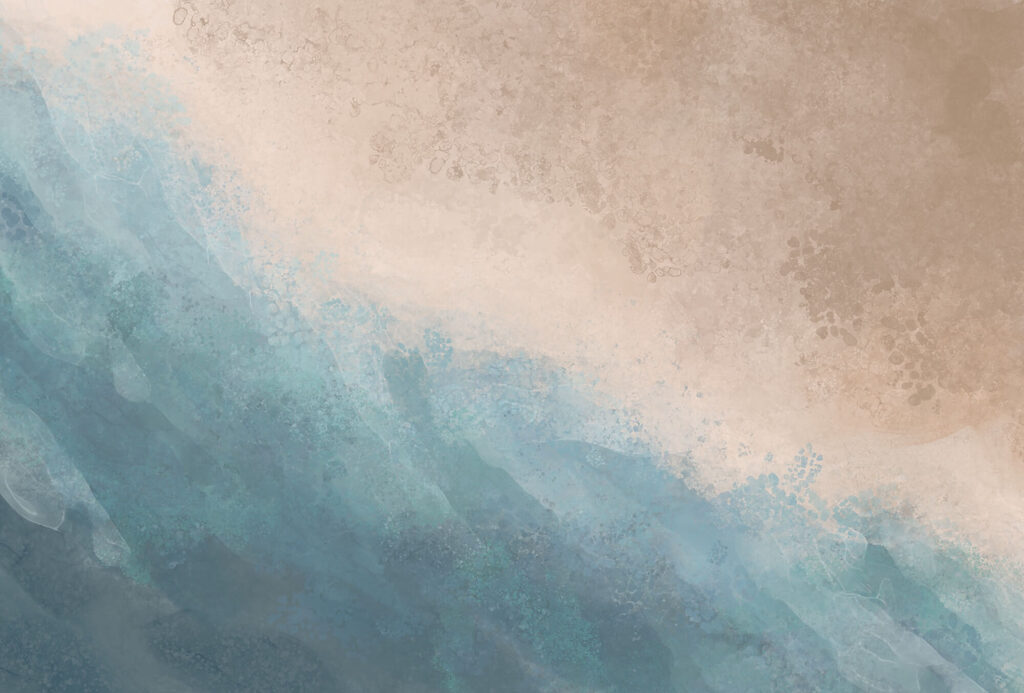 Turchese incontra la sabbia — design completo
