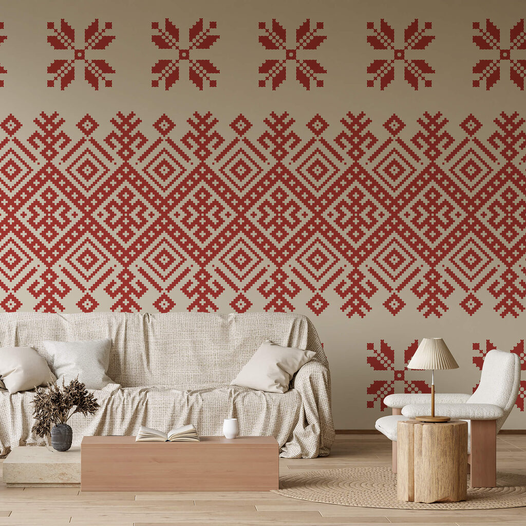 Motivi geometrici e fiori — ambiente 2