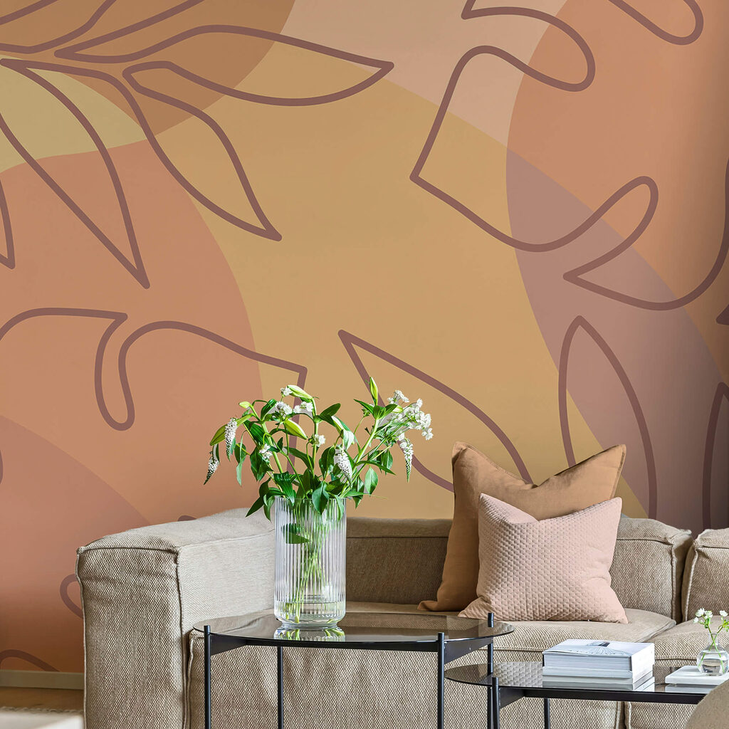 Grandi foglie in pastello — ambiente 2