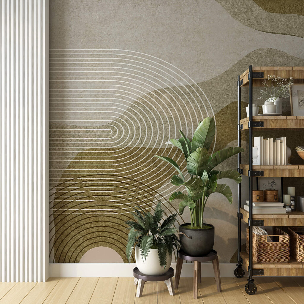 Archi su forme organiche in un ambiente