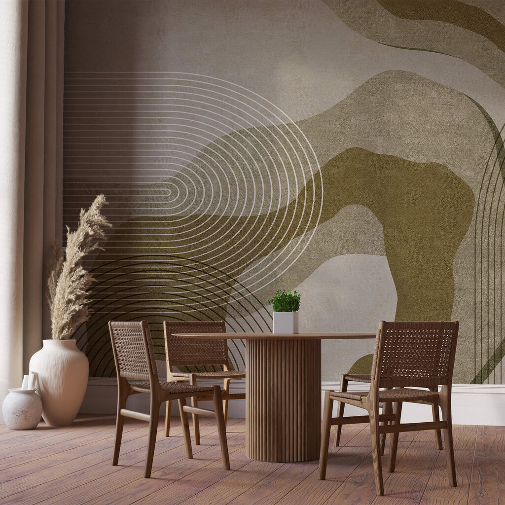 Archi su forme organiche in un ambiente