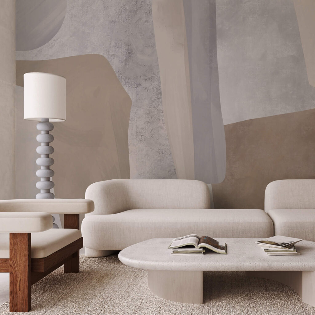 Forme arrotondate color terra — ambiente 2