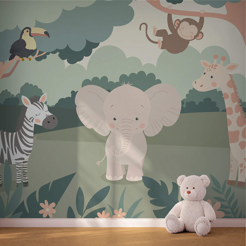 Elefante e scimmia — ambiente 1