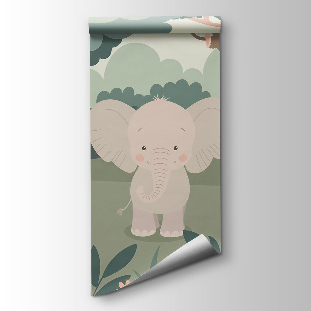 Elefante e scimmia — vista del prodotto