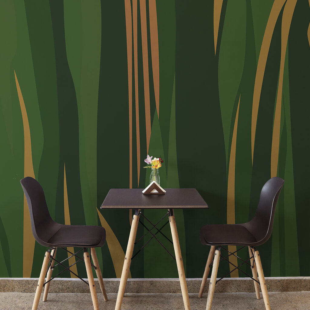 Strisce verdi e ocra — ambiente 1