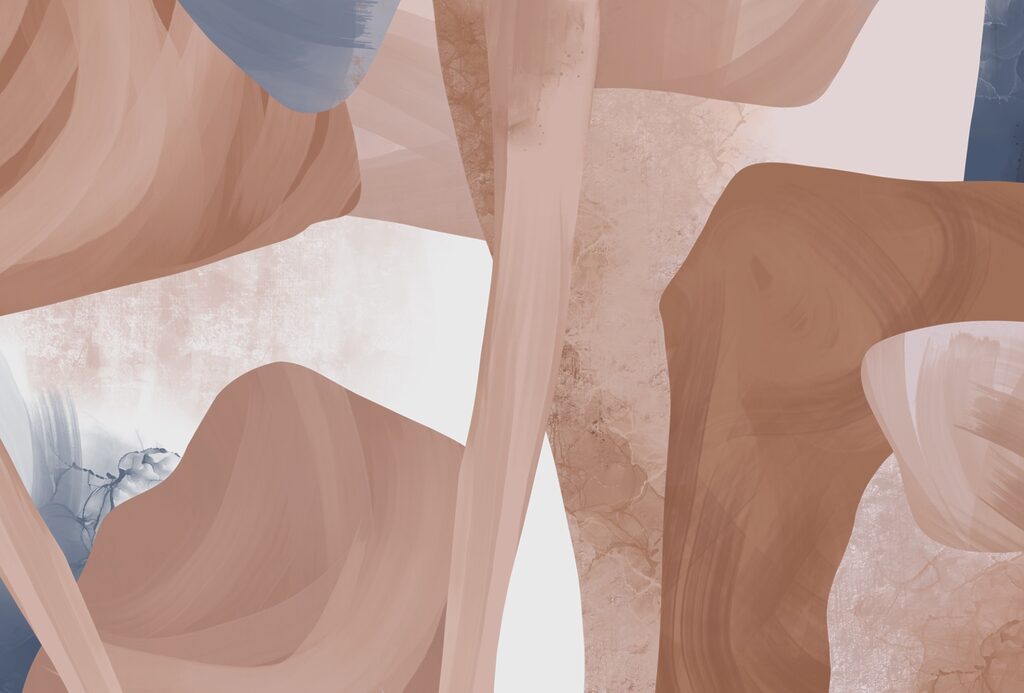 Forme pastello dipinte — design completo