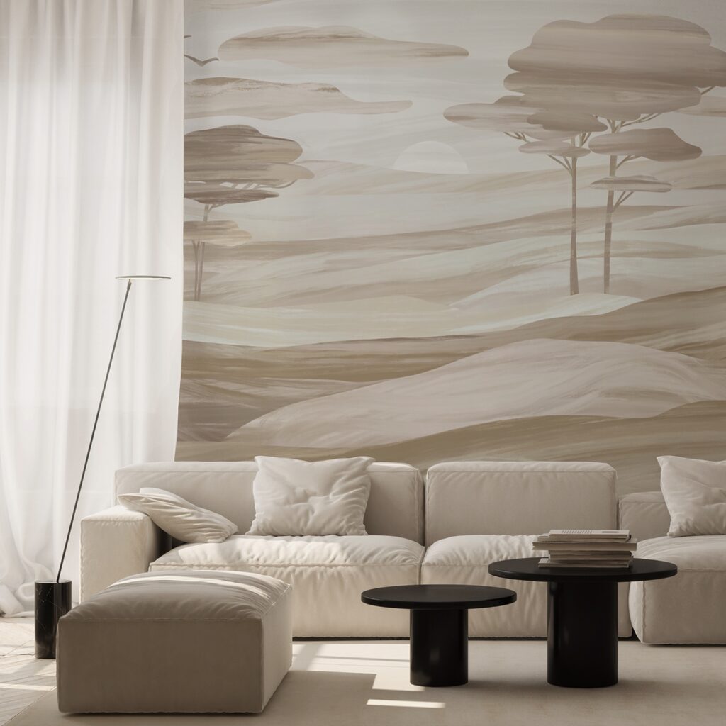 Alberi su dolci colline — ambiente 2