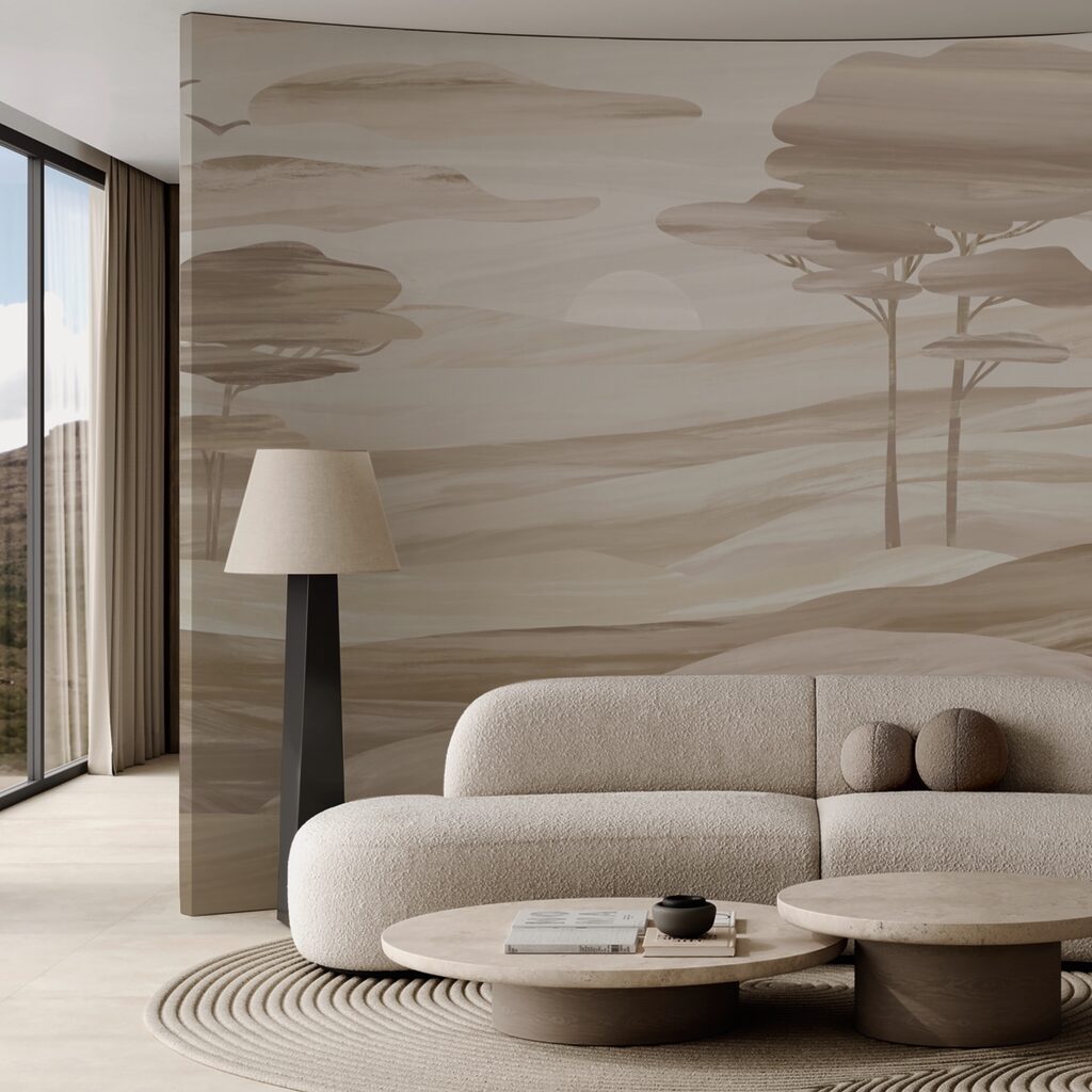 Alberi su dolci colline — ambiente 3