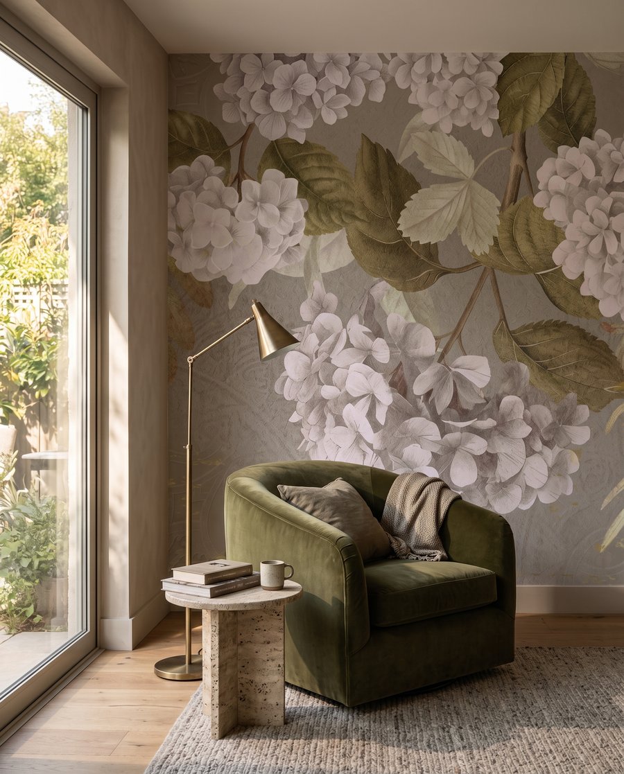 Fiori bianchi in alto — ambiente 4