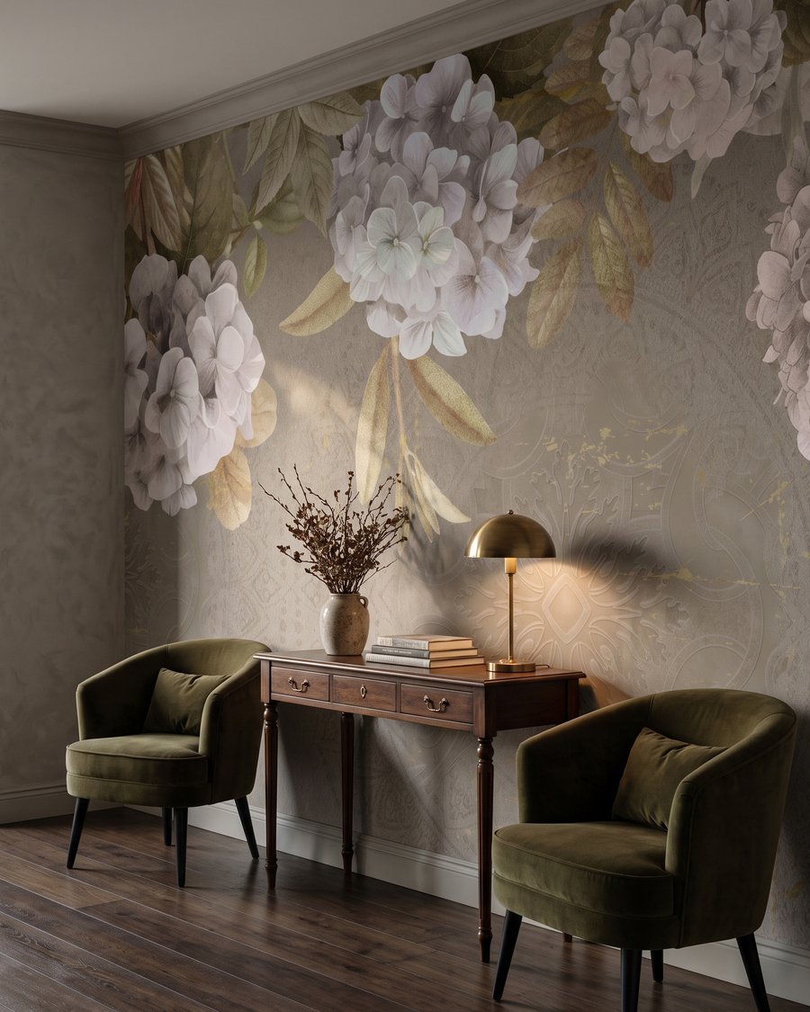 Fiori bianchi in alto — ambiente 5