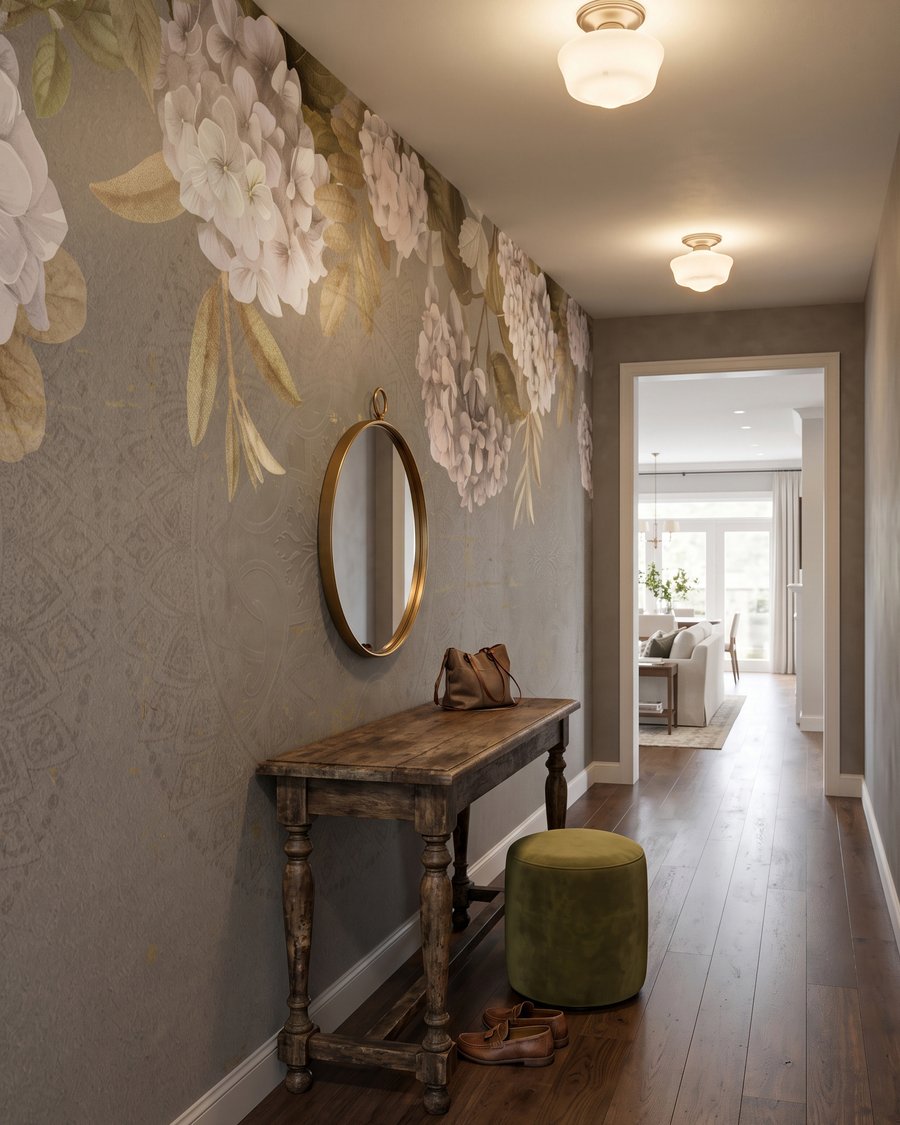 Fiori bianchi in alto in un ambiente