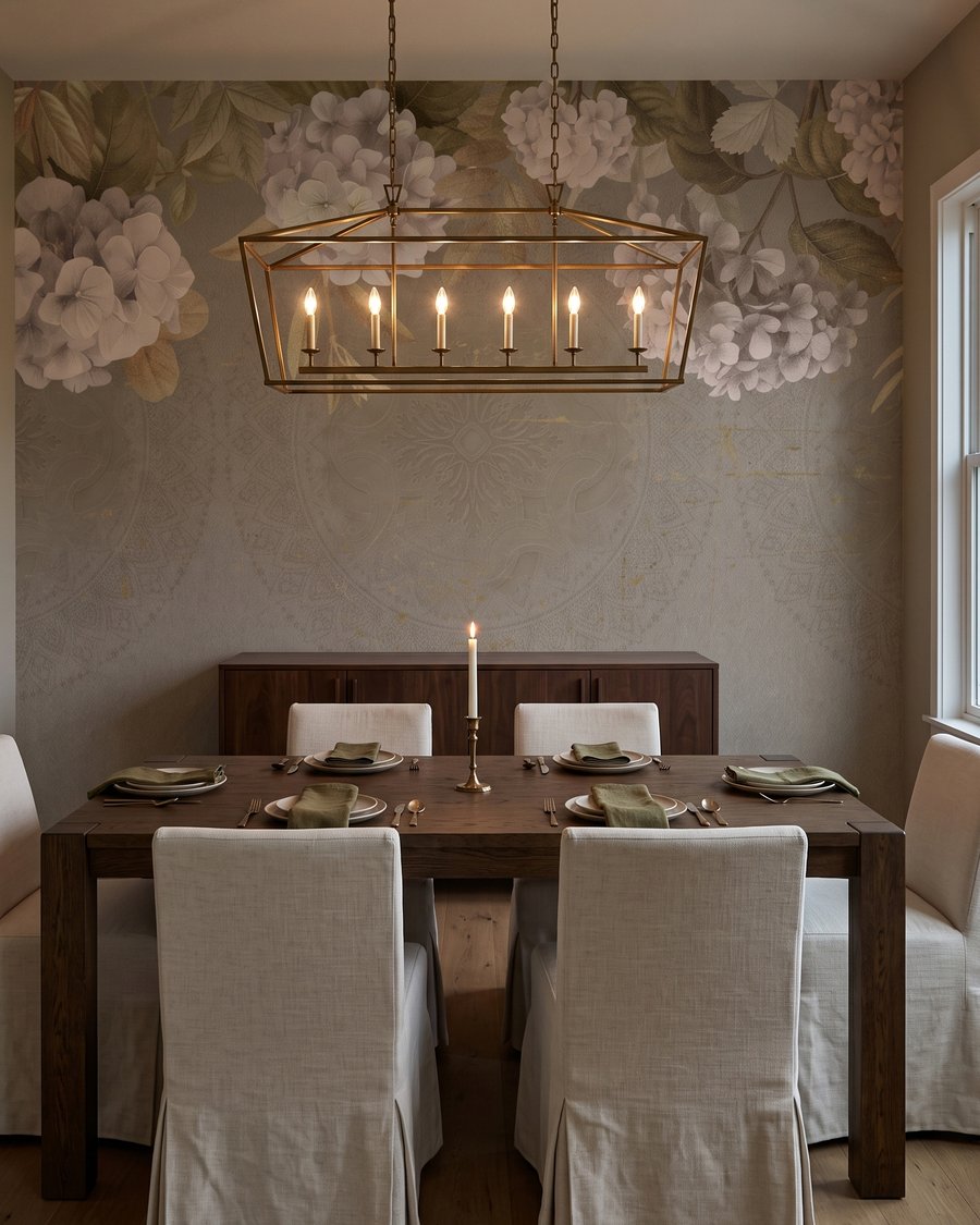 Fiori bianchi in alto in un ambiente