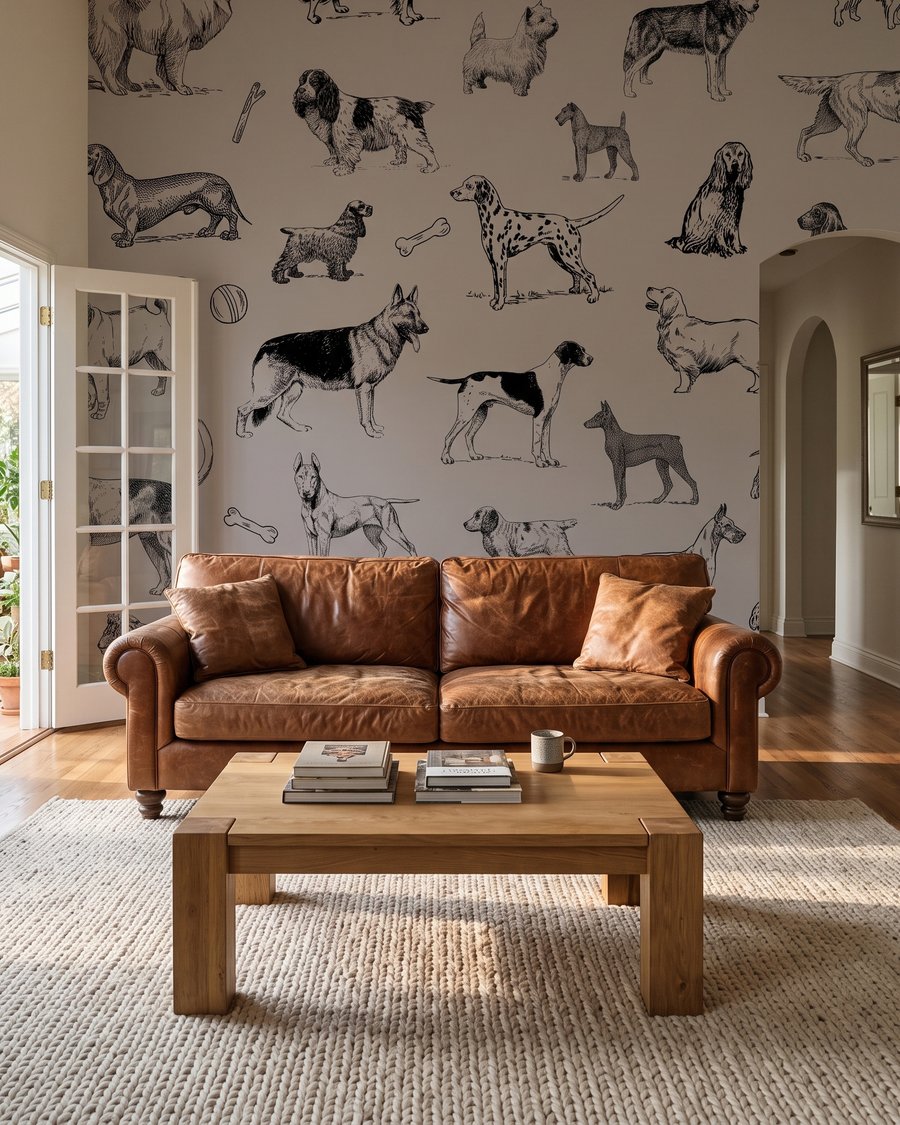 Cani disegnati a penna — ambiente 3