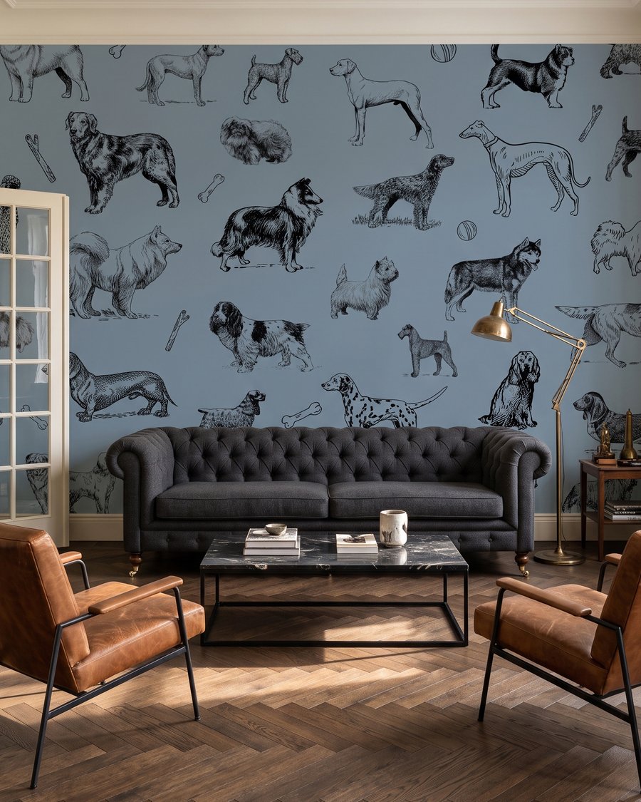 Cani disegnati a penna — ambiente 2